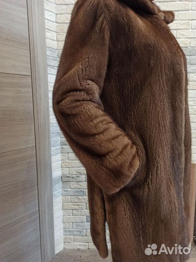 Шуба норковая с капюшоном 46 48 бу