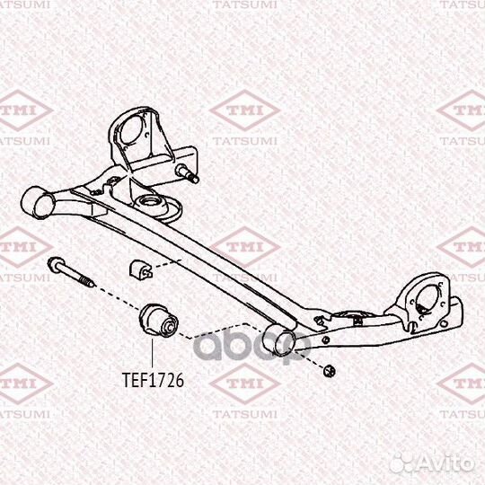 Сайлентблок задней балки TEF1726 tatsumi