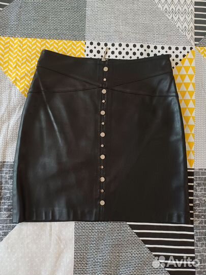 Кожаная юбка 42