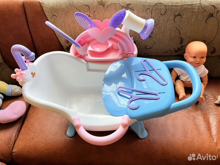 Ванночка для Беби борна/кукол большая +Кукла