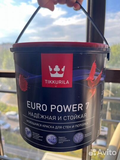 Краска tikkurila euro power 7