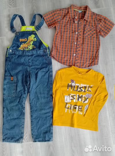 Вещи пакетом на мальчика 110