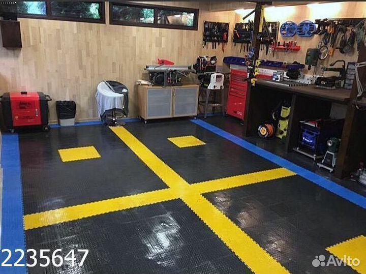 Модульная плитка пвх для пола в гараже