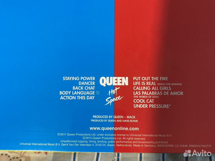 Queen Hot Space lp