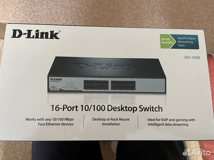 Коммутатор D-Link DES-1016D