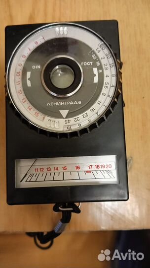 Фотоэкспонометр ленинград 6