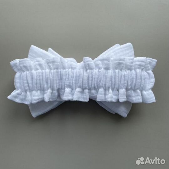 Бант муслиновый на выписку