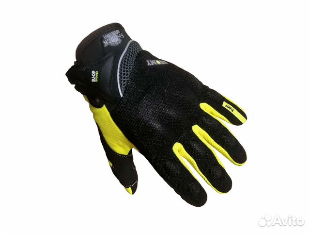 Мотоперчатки короткие с защитой