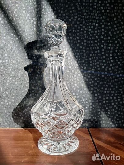 Хрустальный графин с рюмками Богемия Чехословакия