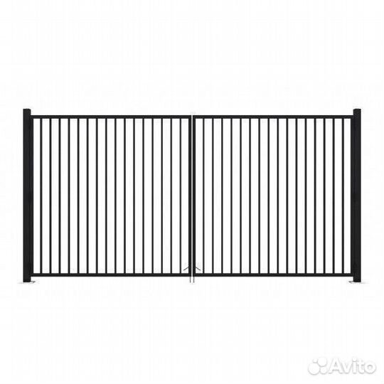 Ворота из профильной трубы 4*1,5 м