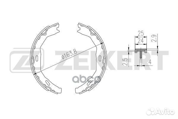 Колодки торм. бараб. задн. MB C-Class (W204) 07