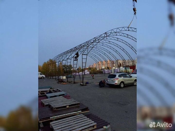 Ангар под ключ 30х100м. Тип В
