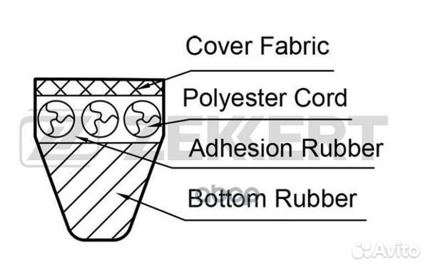 Ремень клиновой Mitsubishi L200 III-IV 01- Paj