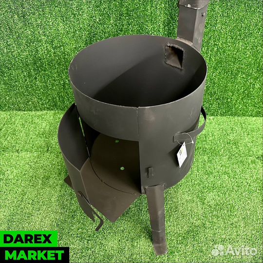 Печь с дымоходом 10л