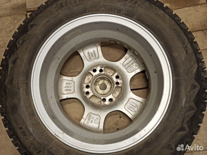 Литье r14 4x100/114 с зимней резиной
