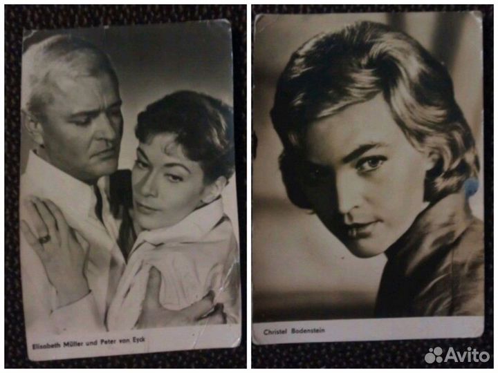 Немецкие открытки, артисты, 1963 г