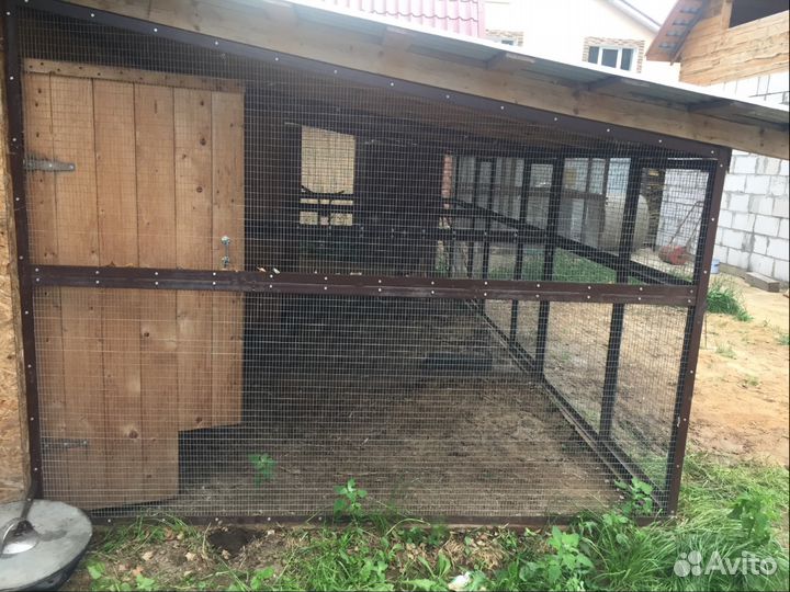 Курятник трехсекционный