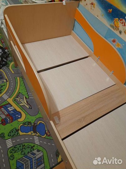 Детская кровать от 3 лет с бортиками