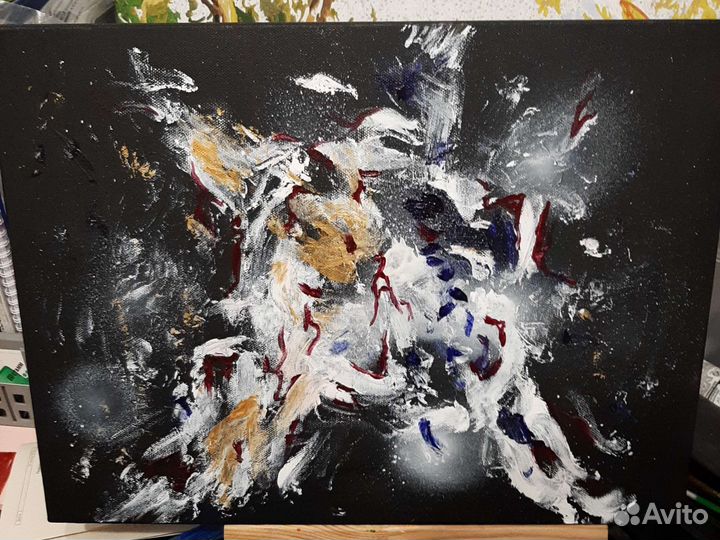 Картина акрилом на холсте 40 на 30