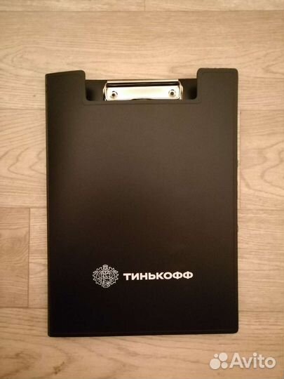 Папка-планшет с зажимом A4 пластиковая черная