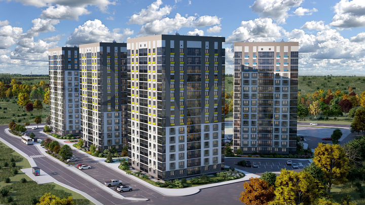 2-к. квартира, 60,1 м², 14/15 эт.