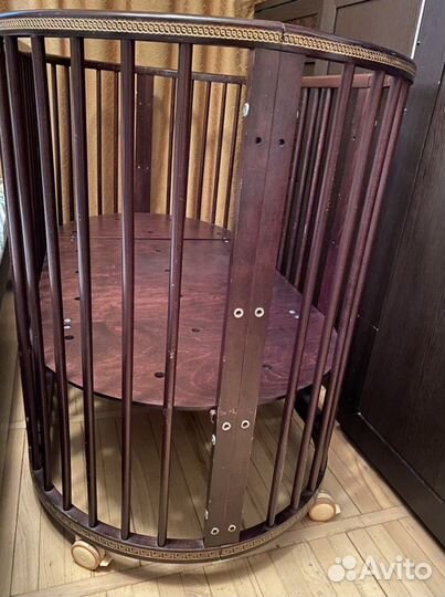 Детская кровать трансформер круглая