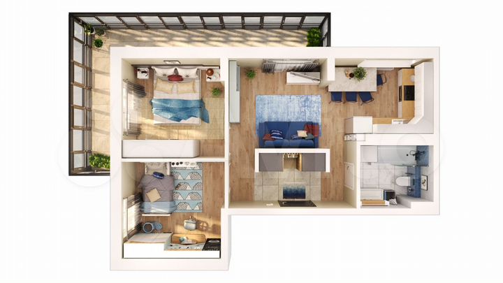 3-к. квартира, 58,9 м², 10/17 эт.