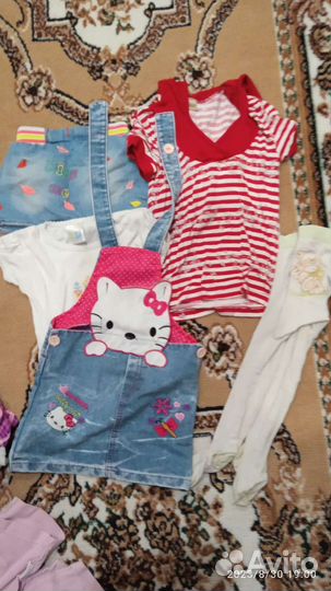 Детские вещи пакетом для девочек 86 92