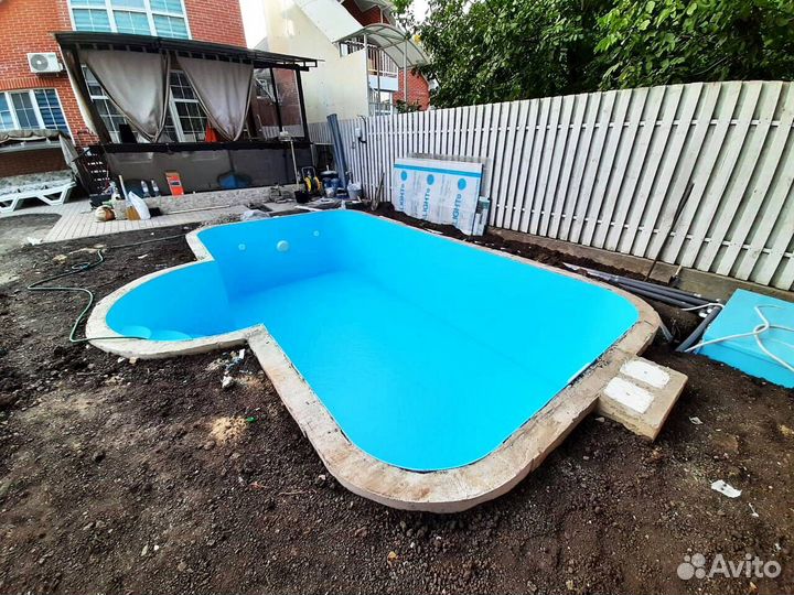 Бассейн 6x3 пластиковый
