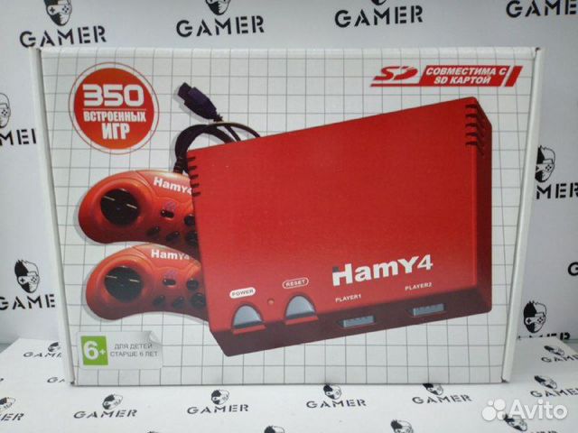 Hamy 4 (350 встроенных игр) Classic Red Приставка