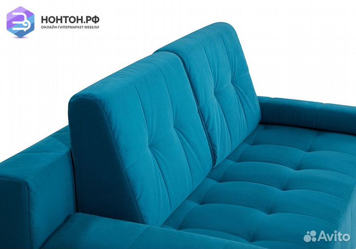 Диван еврокнижка Баден-Баден бирюзовый