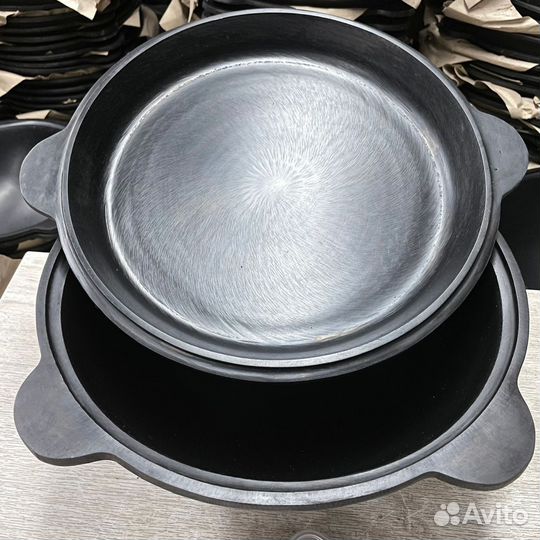 Казан чугунный с крышкой