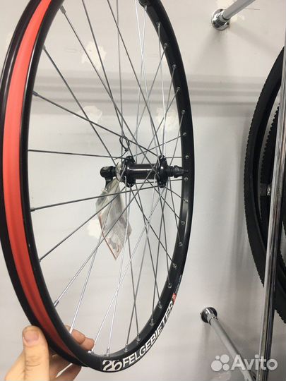 Колесо для горного вело 26д, переднее, втулка Shim