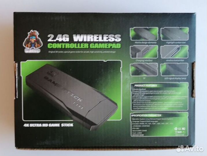 Игровая приставка game stick 64gb 10.000 игр