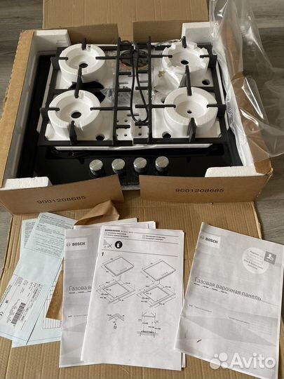 Газовая варочная панель 4 конфорки bosch