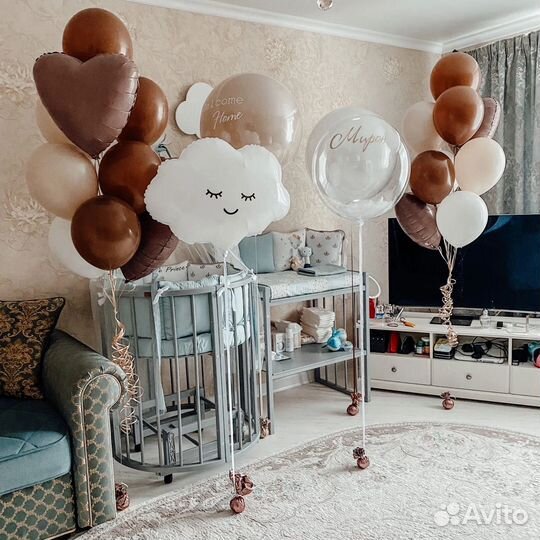 Оформление выписки воздушными шарами