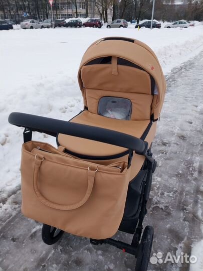 Коляска 2 в 1 эко кожа