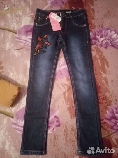 Джинсы утепленные для девочки