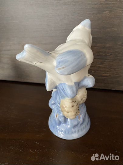 Фарфоровая статуэтка ссср, «Синица хохлатая»