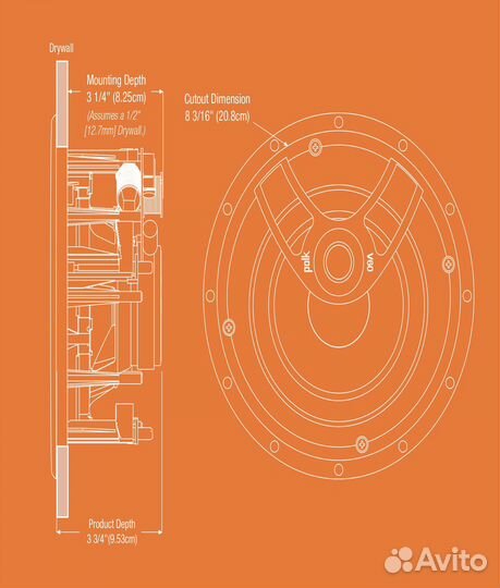 Встраиваемая акустика Polk Audio V60