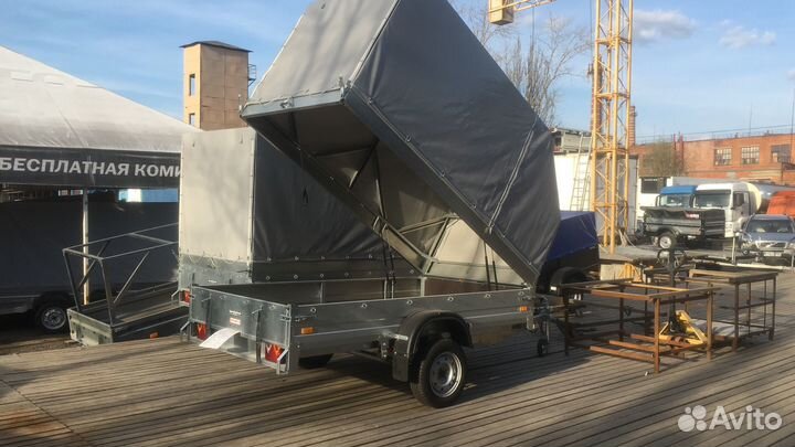 Прицеп сст 7132-08-У (Подъемный Борт и Тент 1.43)