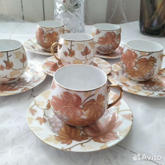 Чашка с блюдцем Дулево