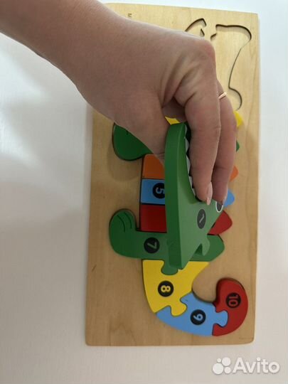 Деревянный пазл вкладыш