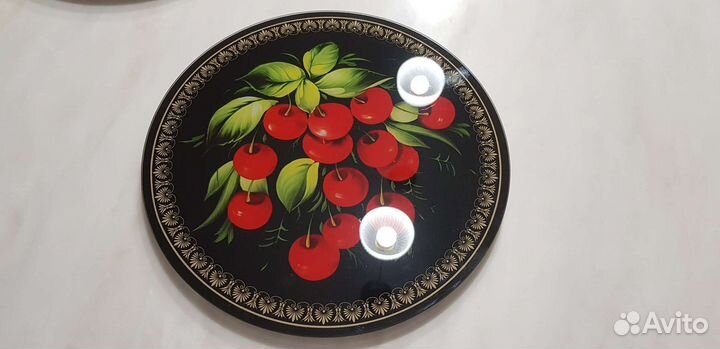 Вращающееся блюдо,поднос, тортница с лопаткой