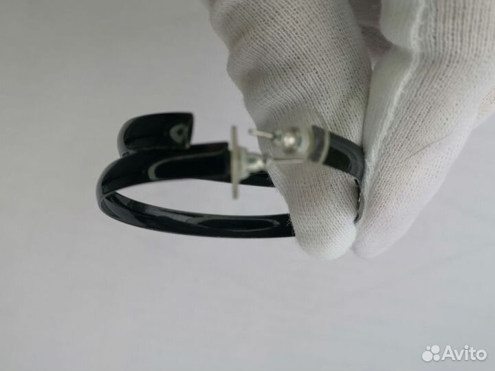 Винтажные серьги США эиаль метал