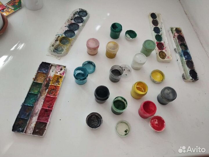 Краски гуашь акварель