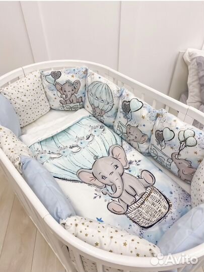 Бортики в детскую кроватку