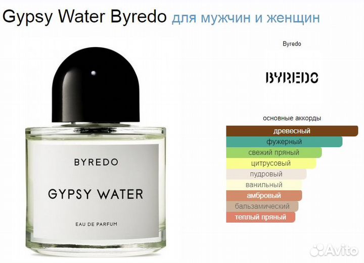 Парфюм Byredo Gypsy Water 60 мл - Тестер ОАЭ