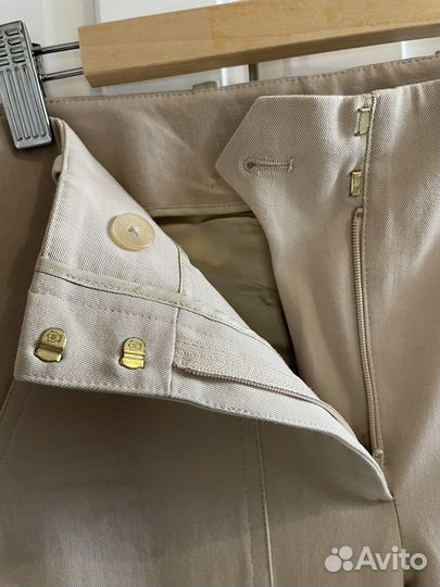 Massimo Dutti Брюки бежевые капри