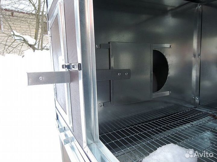 Утепленный дом- клетка с маточником для кроликов